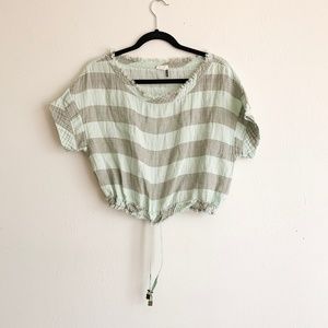 ANTHROPOLOGIE AKEMI + KIM BLOUSE SIZE SMALL MINT